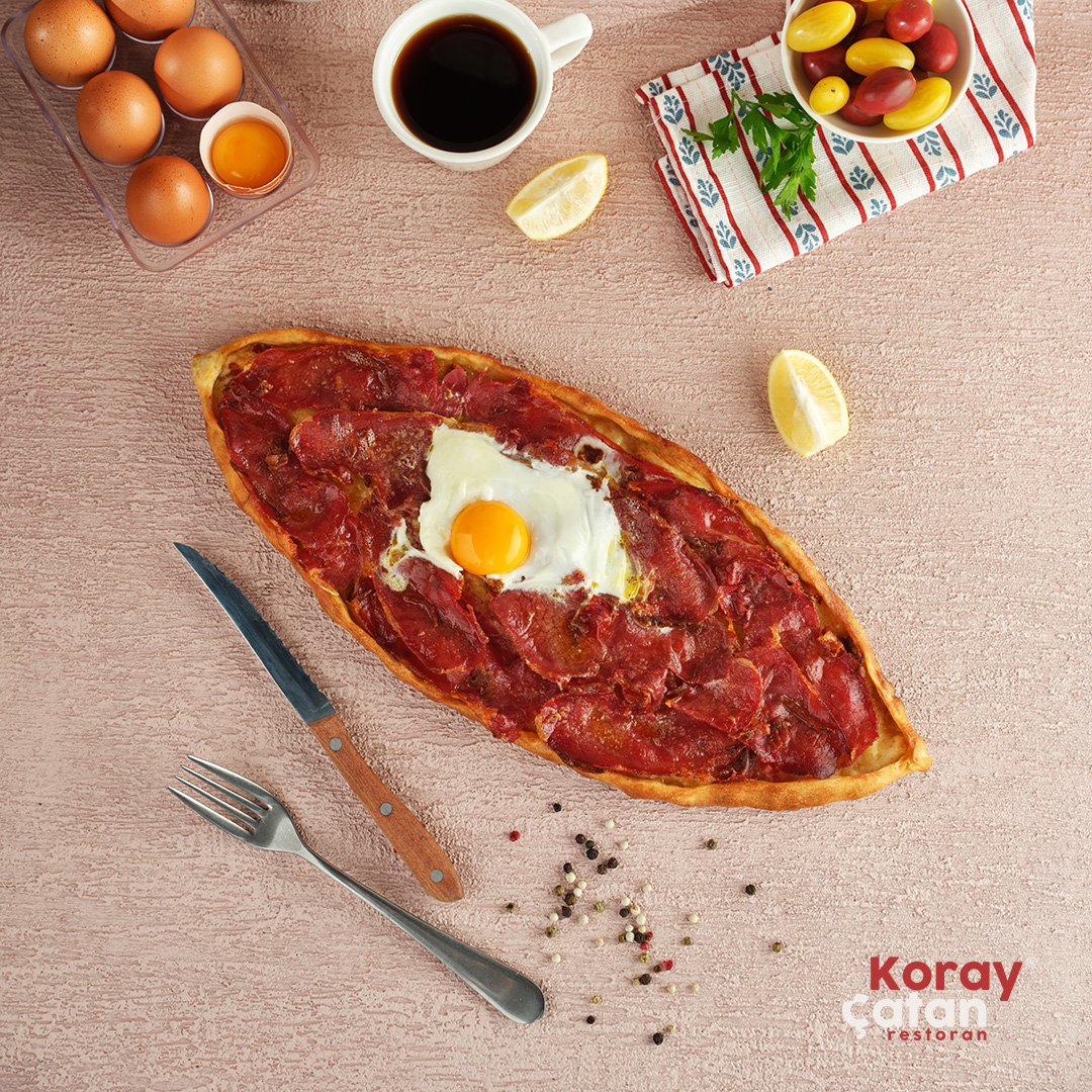 Açık Pastırmalı Pide