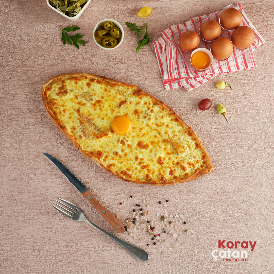 Açık Sade Kaşarlı Pide